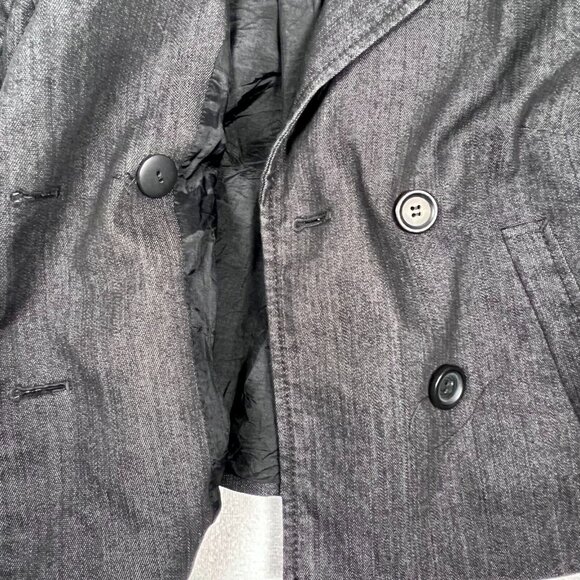 Ann Taylor Loft Petites Charcoal Double Breasted Career Blazer Jacket Sz 6P - Picture 10 of 16